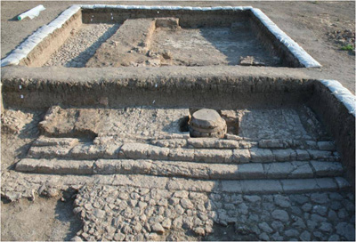 Photo courtesy Tell Tayinat Archaeological Project. A temple at Tayinat, dating from as early as the 9th/8th century BC.