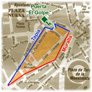 Ubicacion de la mancebía en plano actual ubicacion actual