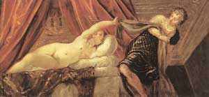 José y la mujer de Putifar, de Tintoretto (1555) tintoretto