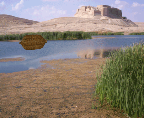 Sargon's journey on the river.