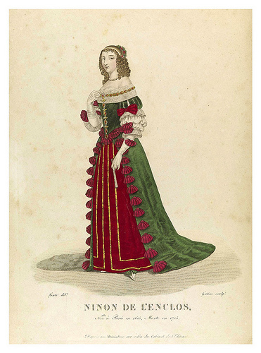 013-Ninon de L'Enclos-Galerie Française de femmes célèbres 1827- Louis Marie Lanté