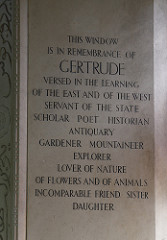 Gertrude Bell memorial window, East Rounton