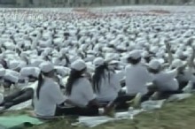 Human Dominoes Topple in China
