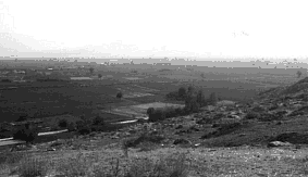 Figura 3.- El lecho drenado del Lago Copais desde Orcómeno