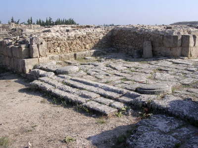 Entrance to the palace at Ugarit