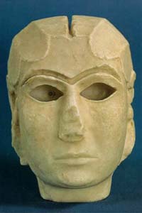 White Marble Head of a Sumerian Woman 3000 BC