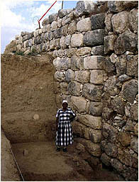 Fig. 19. The Judean palace-fort: the massive foundations