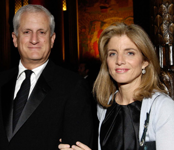 Caroline with her husband of 22 years, Ed Schlossberg