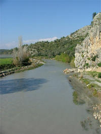 Xanthos River, at the base of Xanthos' acropolis
