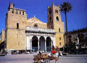 The facade of Monreale Cathedral