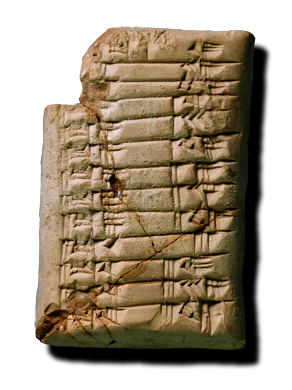 Old Babylonian multiplication table