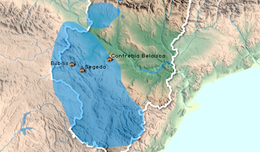 Localización de las ciudades celtíberas de Bilbilis, Segeda y Contrebia Belaisca