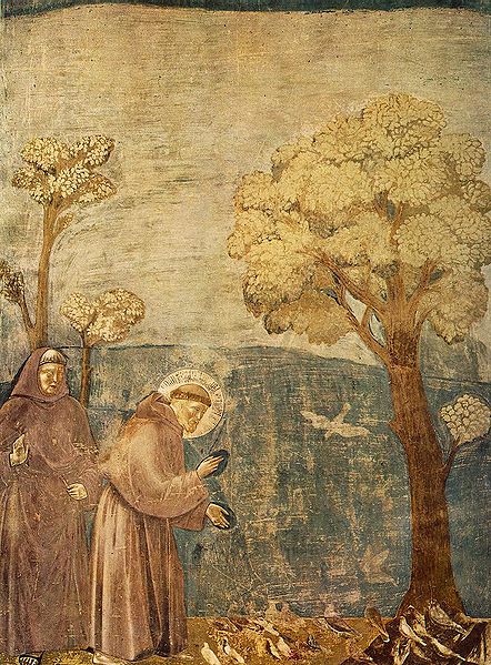 Fichier:Giotto - Legend of St Francis - -15- - Sermon to the Birds.jpg