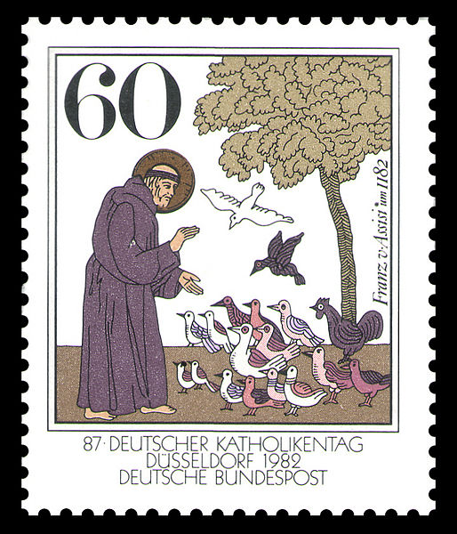 Archivo:DBP 1982 1149 Franz von Assisi.jpg