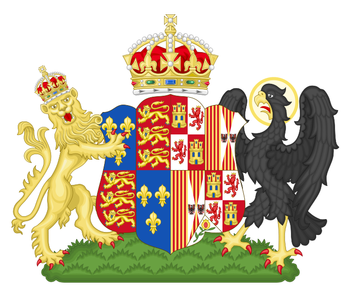 Archivo:Coat of Arms of Catherine of Aragon.svg